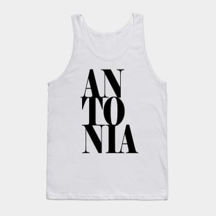 Antonia Girls Name Bold Font Tank Top